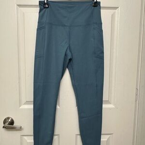 Women's High-Waisted Bluish Green Leggings